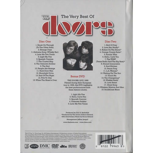 The Doors The Very Best Of - Sealed 3-disc CD/DVD Set US DOR3DTH460711
