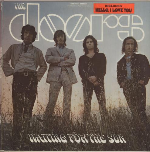 The Doors Waiting For The Sun - 1st - hype sticker vinyl LP album (LP record) US DORLPWA685509