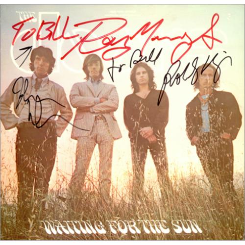 The Doors Waiting For The Sun - Autographed vinyl LP album (LP record) US DORLPWA425916