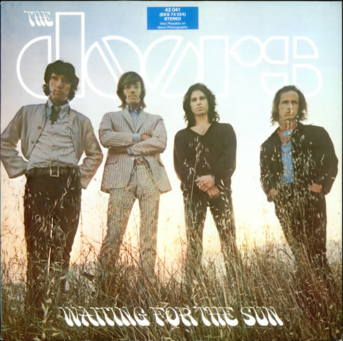 The Doors Waiting For The Sun - Grey Label vinyl LP album (LP record) German DORLPWA528970