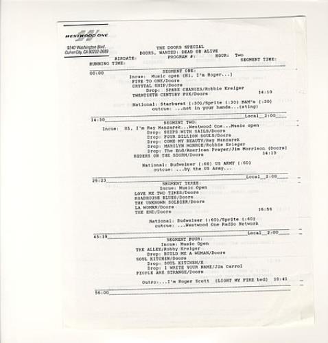 The Doors Wanted: Dead Or Alive 2-LP vinyl record set (Double LP Album) US DOR2LWA137728