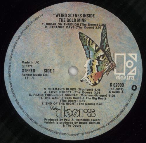 The Doors Weird Scenes Inside The Gold Mine - EX 2-LP vinyl record set (Double LP Album) UK DOR2LWE764951