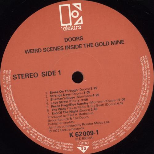The Doors Weird Scenes Inside The Gold Mine 2-LP vinyl record set (Double LP Album) German DOR2LWE704014