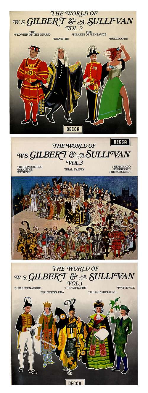 The D'Oyly Carte Opera Company The World Of W.S. Gilbert & A. Sullivan 3-LP vinyl record set (Triple LP Album) UK 2EP3LTH328776