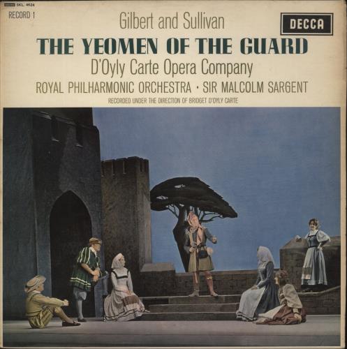 The D'Oyly Carte Opera Company The Yeomen of the Guard - 1st 2-LP vinyl record set (Double LP Album) UK 2EP2LTH880453