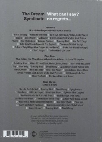 The Dream Syndicate What Can I Say? No Regrets... Out Of The Grey + Live, Demos & Outtakes CD Album Box Set UK DSYDXWH830295