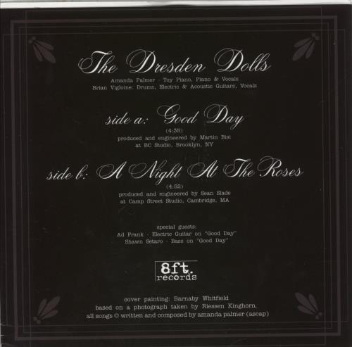 The Dresden Dolls Good Day 7" vinyl single (7 inch record / 45) US TJG07GO872373