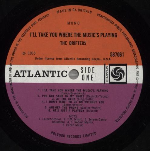 The Drifters I'll Take You Where The Music's Playing - Ex vinyl LP album (LP record) UK TD3LPIL777257