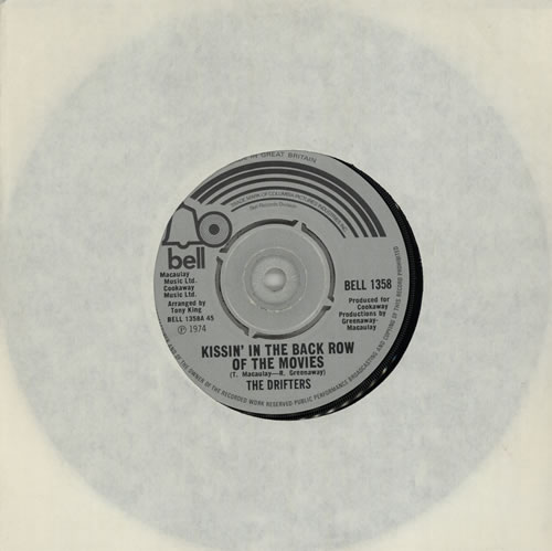 The Drifters Kissin' In The Back Row Of The Movies 7" vinyl single (7 inch record / 45) UK TD307KI573416
