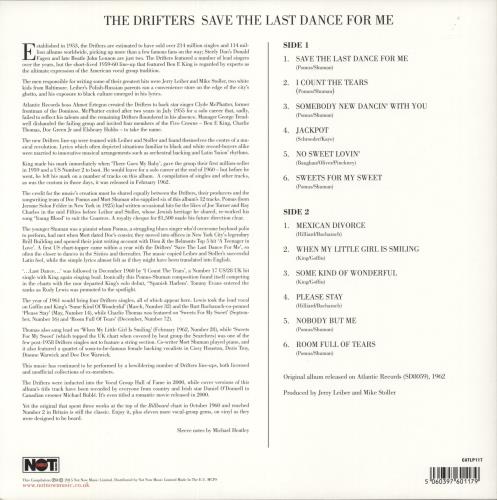 The Drifters Save The Last Dance For Me vinyl LP album (LP record) UK TD3LPSA873885