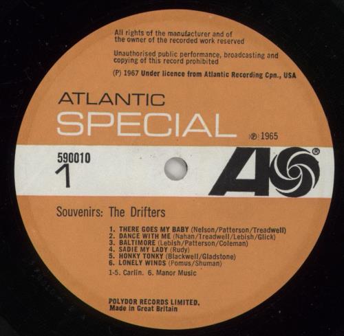 The Drifters Souvenirs vinyl LP album (LP record) UK TD3LPSO875701
