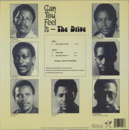 The Drive Can You Feel It vinyl LP album (LP record) Canadian 9M-LPCA868508