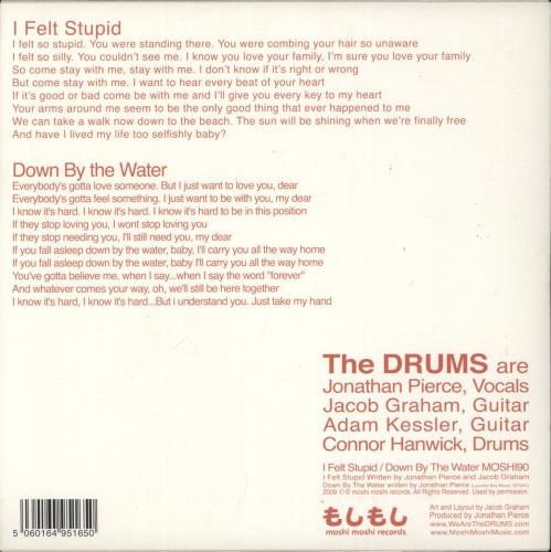 The Drums I Felt Stupid 7" vinyl single (7 inch record / 45) UK UMS07IF716732