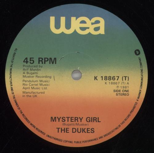 The Dukes Mystery Girl 12" vinyl single (12 inch record / Maxi-single) UK UW912MY657869