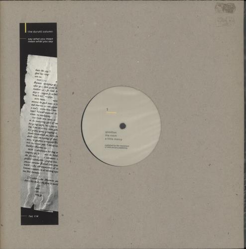 The Durutti Column Say What You Mean, Mean What You Say 12" vinyl single (12 inch record / Maxi-single) UK DTI12SA129814
