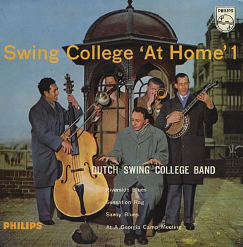 The Dutch Swing College Band Swing College 'At Home' 1 7" vinyl single (7 inch record / 45) UK DUW07SW377050
