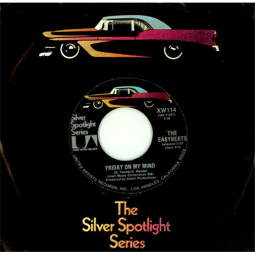 The Easybeats Friday On My Mind 7" vinyl single (7 inch record / 45) US ESB07FR421124