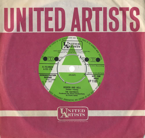 The Easybeats Heaven And Hell 7" vinyl single (7 inch record / 45) UK ESB07HE469262