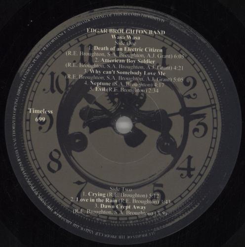 The Edgar Broughton Band Wasa Wasa vinyl LP album (LP record) UK EDBLPWA850033