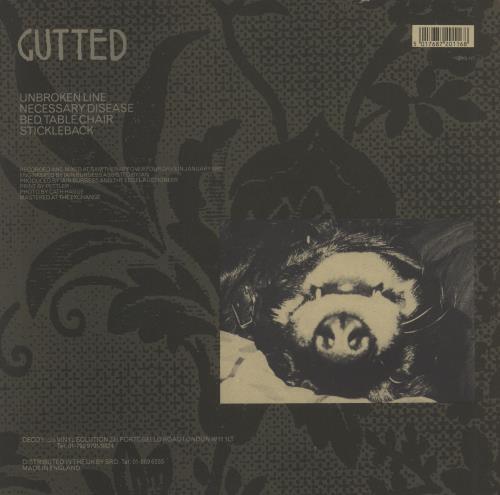 The Edsel Auctioneer Gutted EP 12" vinyl single (12 inch record / Maxi-single) UK AUC12GU316645