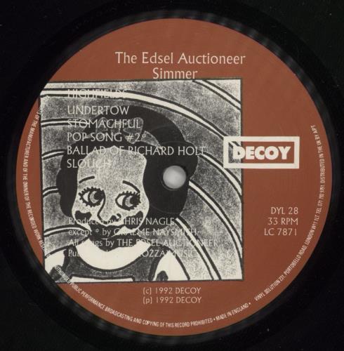 The Edsel Auctioneer Simmer vinyl LP album (LP record) UK AUCLPSI874287