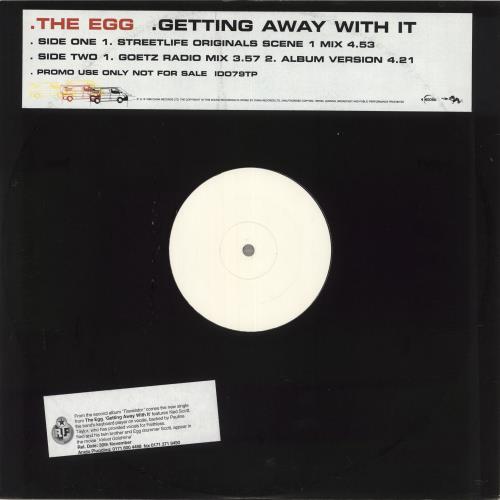 The Egg Getting Away With It - White Label 12" vinyl single (12 inch record / Maxi-single) UK TEG12GE714550