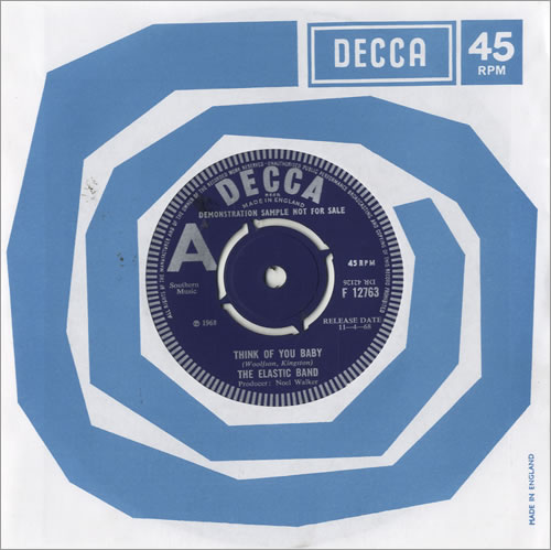 The Elastic Band (60s) Think Of You Baby 7" vinyl single (7 inch record / 45) UK EE907TH484131