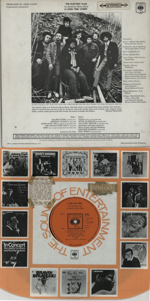 The Electric Flag A Long Time Comin' - 1st vinyl LP album (LP record) UK ECFLPAL596834