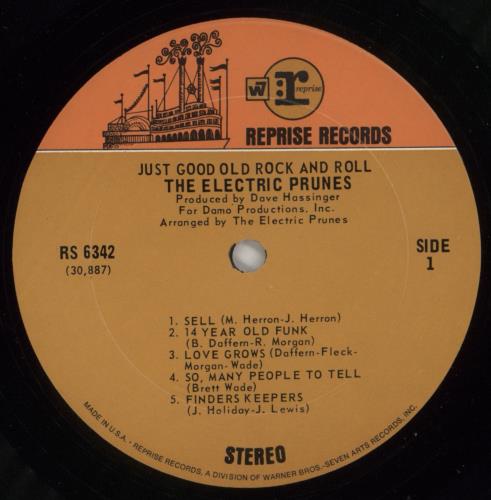 The Electric Prunes Just Good Old Rock & Roll vinyl LP album (LP record) US EPRLPJU872357