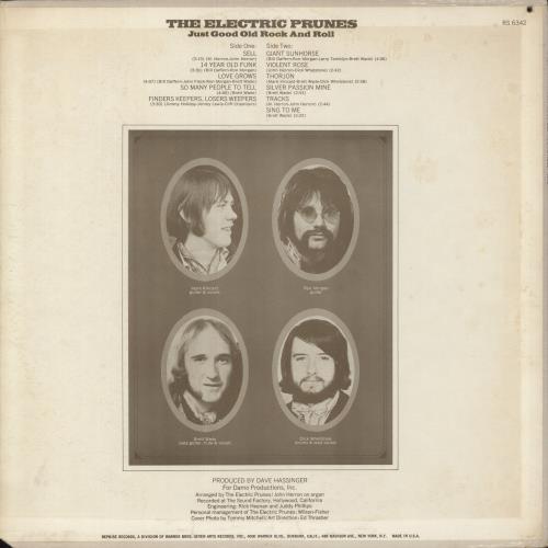 The Electric Prunes Just Good Old Rock & Roll vinyl LP album (LP record) US EPRLPJU872357