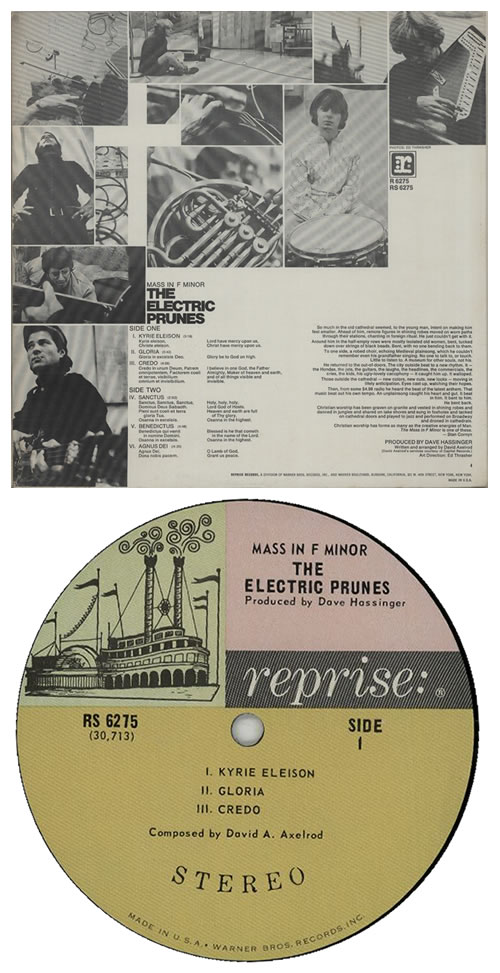 The Electric Prunes Mass In F Minor - 1st vinyl LP album (LP record) US EPRLPMA67843