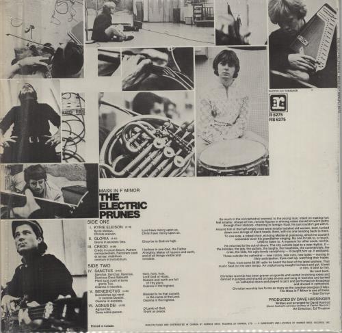 The Electric Prunes Mass In F Minor - shrink vinyl LP album (LP record) Canadian EPRLPMA817088
