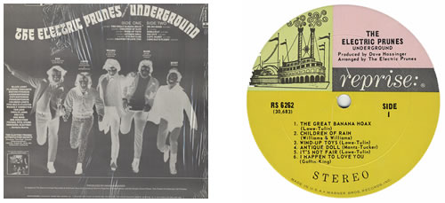 The Electric Prunes Underground vinyl LP album (LP record) US EPRLPUN67842