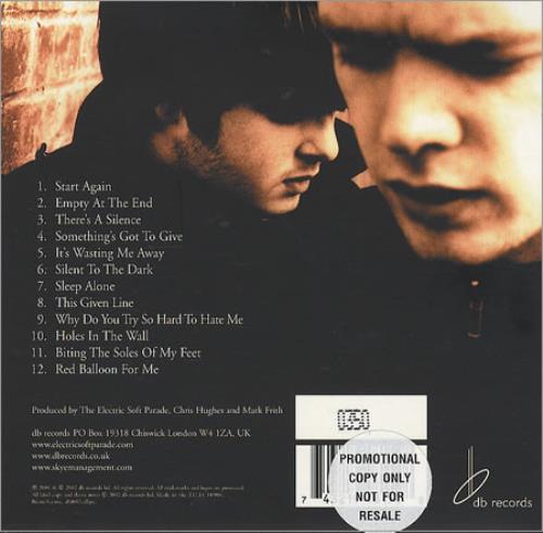 The Electric Soft Parade Holes In The Wall CD album (CDLP) UK ESFCDHO224847