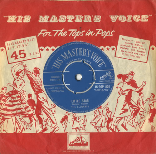 The Elegants Little Star 7" vinyl single (7 inch record / 45) UK VJR07LI558990