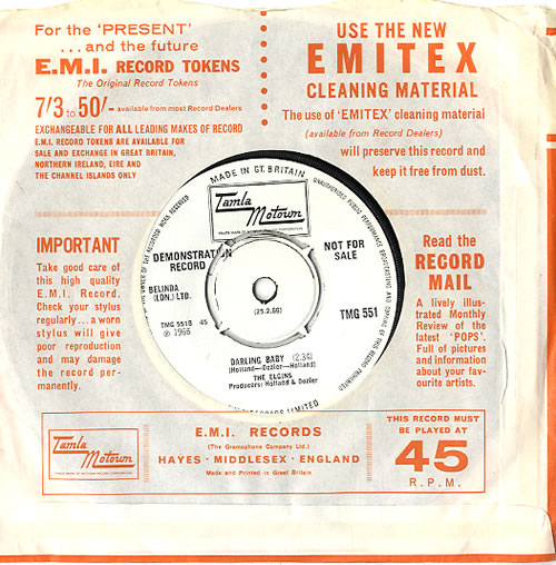 The Elgins Put Yourself In My Place 7" vinyl single (7 inch record / 45) UK EL407PU628314