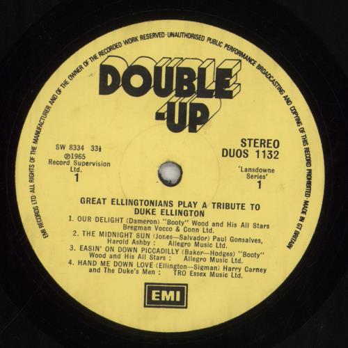 The Ellingtonians Great Ellingtonians Play A Tribute To Duke Ellington 2-LP vinyl record set (Double LP Album) UK EL82LGR412756