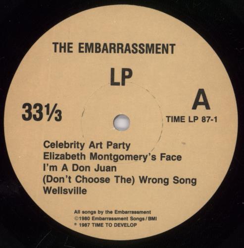 The Embarrassment The Embarrassment LP vinyl LP album (LP record) US -ZJLPTH891672