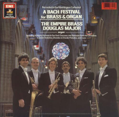 The Empire Brass Quintet A Bach Festival vinyl LP album (LP record) US 6LULPAB833477