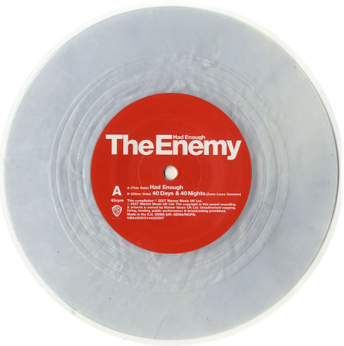 The Enemy Had Enough - Autographed 7" vinyl single (7 inch record / 45) UK EN307HA619801