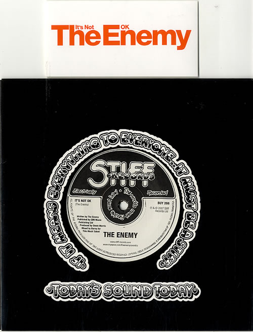 The Enemy It's Not OK 7" vinyl single (7 inch record / 45) UK EN307IT619806