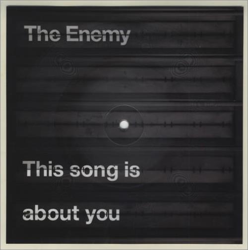 The Enemy This Song Is About You shaped picture disc (picture disc vinyl record) UK EN3SHTH429950