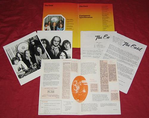 The Enid In The Region Of The Summer Stars media press pack UK EIDPPIN360829