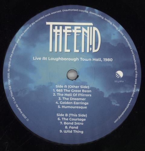The Enid Live at Loughborough Hall, 1980 vinyl LP album (LP record) UK EIDLPLI861694