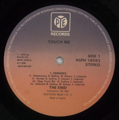 The Enid Touch Me vinyl LP album (LP record) UK EIDLPTO284636