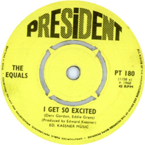 The Equals I Get So Excited 7" vinyl single (7 inch record / 45) UK EQU07IG414226