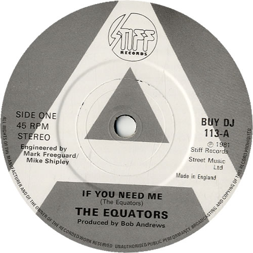The Equators If You Need Me 7" vinyl single (7 inch record / 45) UK V4907IF588285