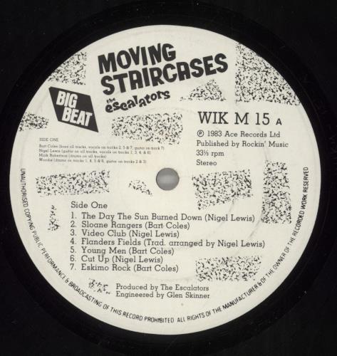 The Escalators Moving Staircases vinyl LP album (LP record) UK XL7LPMO877720