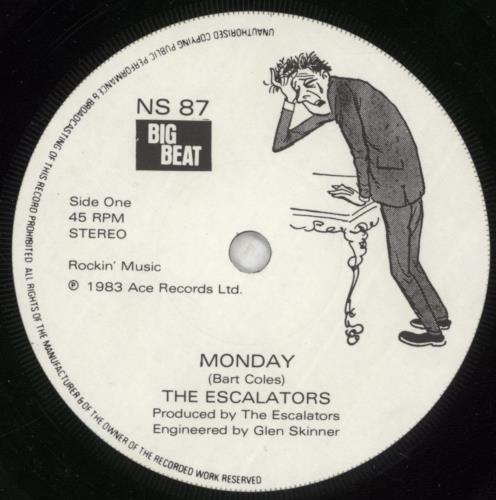 The Escalators The Munsters Theme 7" vinyl single (7 inch record / 45) UK XL707TH636633