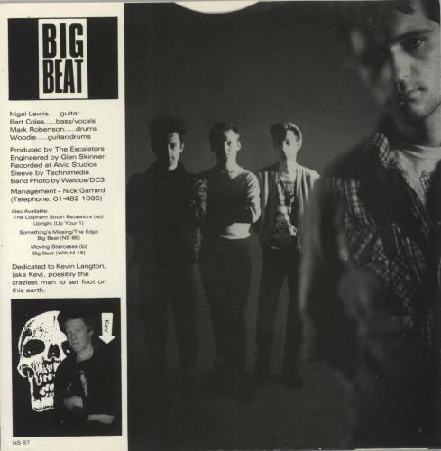 The Escalators The Munsters Theme 7" vinyl single (7 inch record / 45) UK XL707TH636633